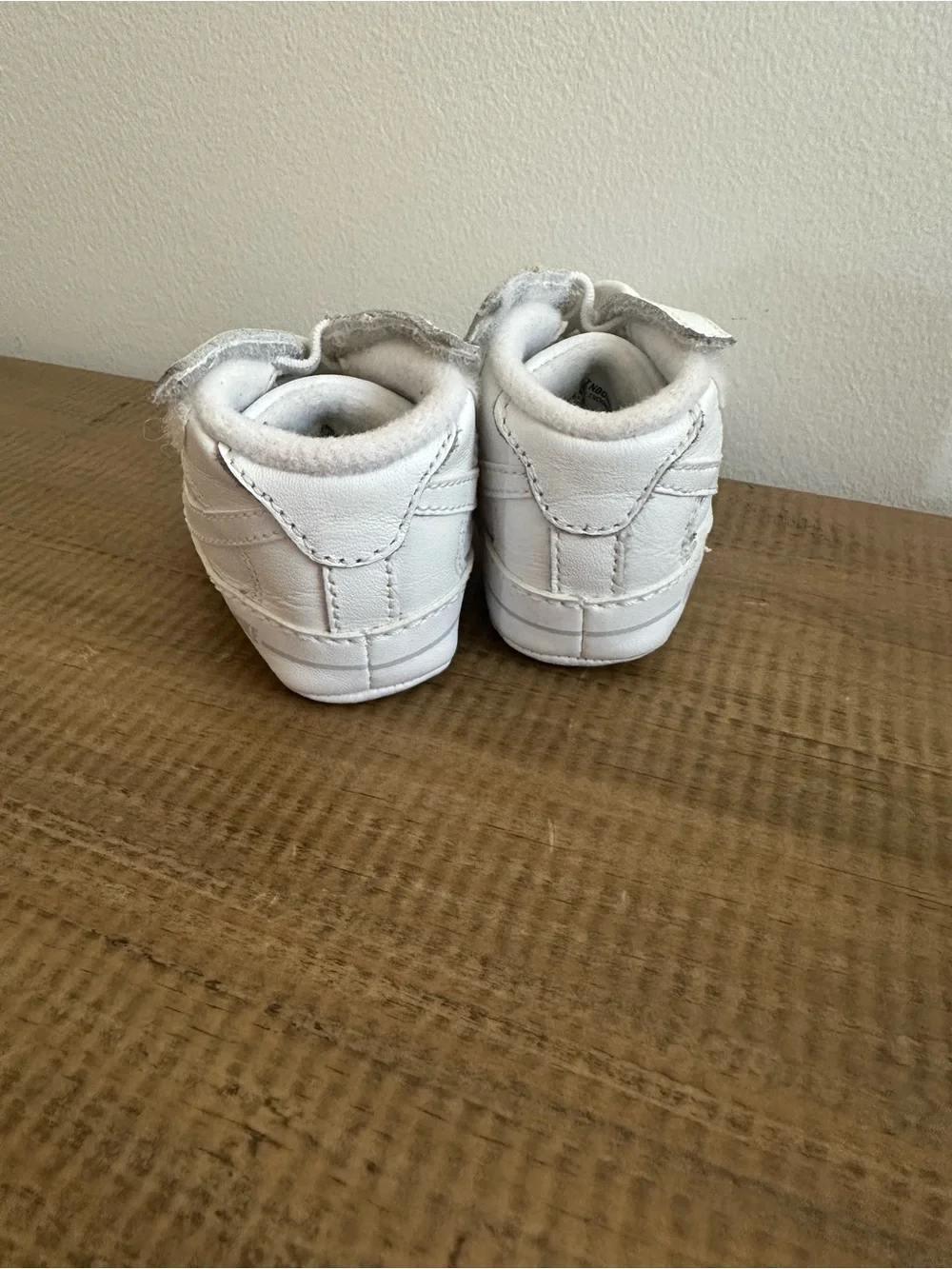 Nike Baby White High-Top Walker Sneakers
